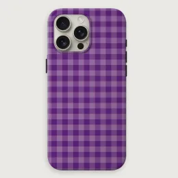 Gingham - Plum Tonal Rev