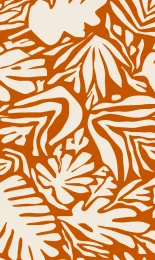 Cutout Leaf - Tangerine Cream Rev