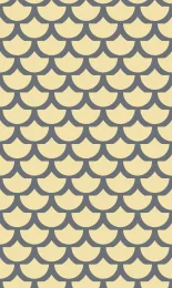 Classic Scallop - Slate Contrast