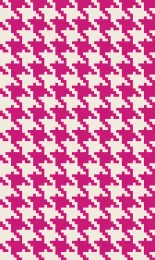 Classic Houndstooth - Rose Cream