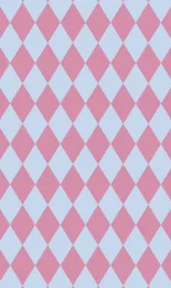 Classic Harlequin - Blush Contrast Small