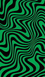 Groovy Ripple - Green Black