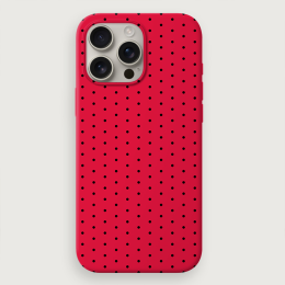 Polka Dots Small - Red Black