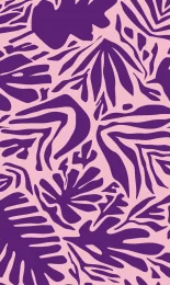 Cutout Leaf - Plum Contrast