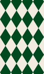Classic Harlequin - Forest Cream