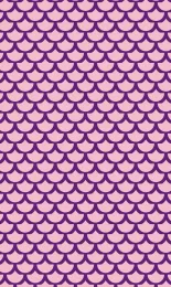 Classic Scallop - Plum Contrast Small