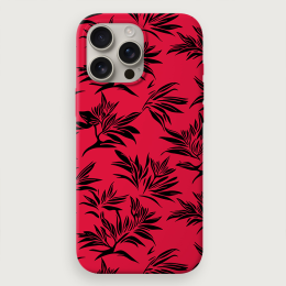 Tropical Floral 1 - Red Black