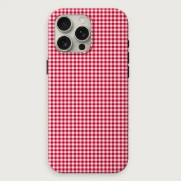 Gingham - Poppy Cream Small