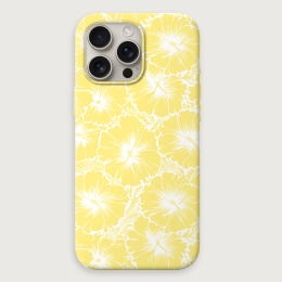 Tropical Floral 4 - Light Yellow White