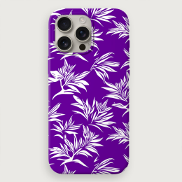 Tropical Floral 1 - Purple White