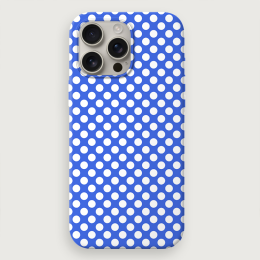 Polka Dots Big - Blue White