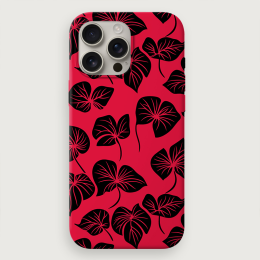 Tropical Floral 2 - Red Black