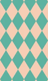 Classic Harlequin - Seafoam Contrast