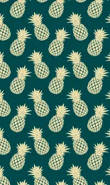 Classic Pineapple - Teal Contrast