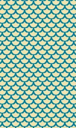 Classic Scallop - Azure Contrast Small