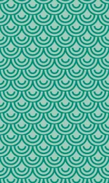 Classic Seigaiha - Jade Tonal
