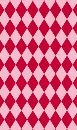 Classic Harlequin - Poppy Contrast Small