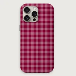 Gingham - Oxblood Tonal