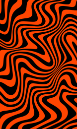 Groovy Ripple - Orange Black