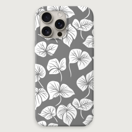 Tropical Floral 2 - Light Grey White