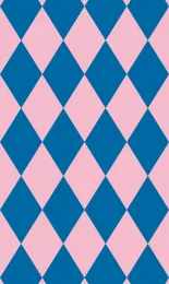 Classic Harlequin - Cobalt Contrast