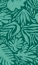 Cutout Leaf - Seafoam Tonal Rev
