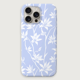 Tropical Floral 3 - Light Blue White