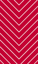 Chevron Fine - Poppy Cream Rev