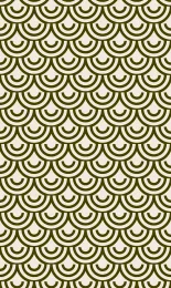 Classic Seigaiha - Moss Cream
