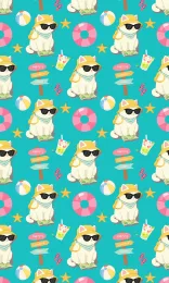 Cartoon Cats - Cat In Summer 3