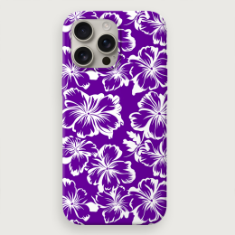Tropical Floral 6 - Purple White