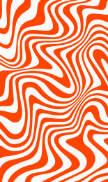 Groovy Ripple - Orange White
