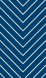 Chevron Fine - Navy Cream Rev