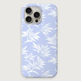 Tropical Floral 1 - Light Blue White