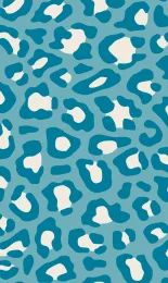 Leopard - Azure Cream