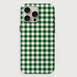 Gingham - Forest Cream