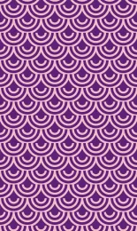 Classic Seigaiha - Plum Contrast Rev