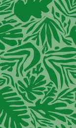 Cutout Leaf - Emerald Tonal