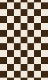 Classic Checkerboard - Cognac Cream