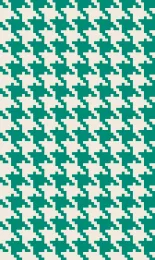 Classic Houndstooth - Jade Cream
